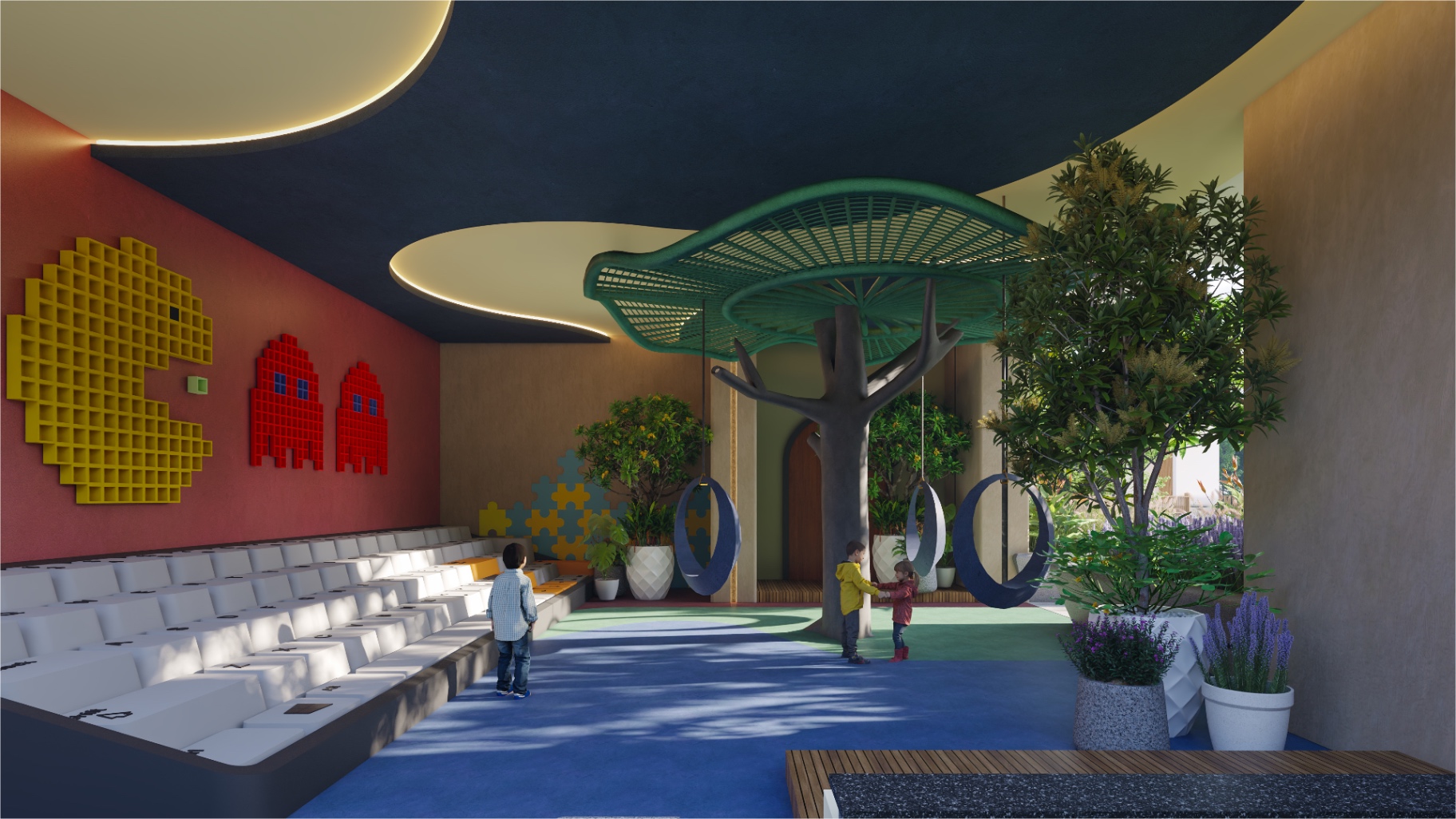 Toddler's Play Area at Aspire Aarna