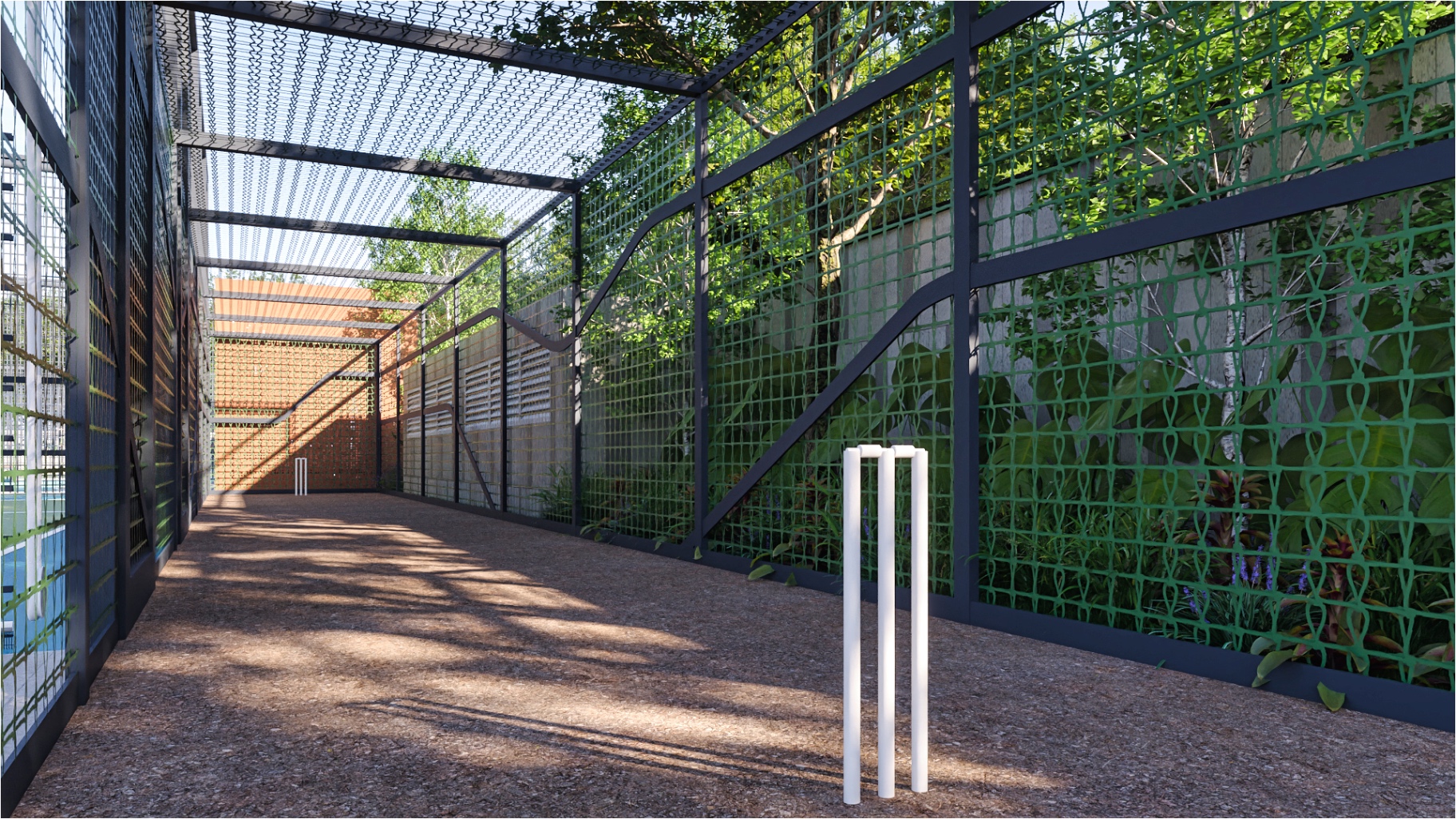 Cricket Practice Net at Aspire Aarna