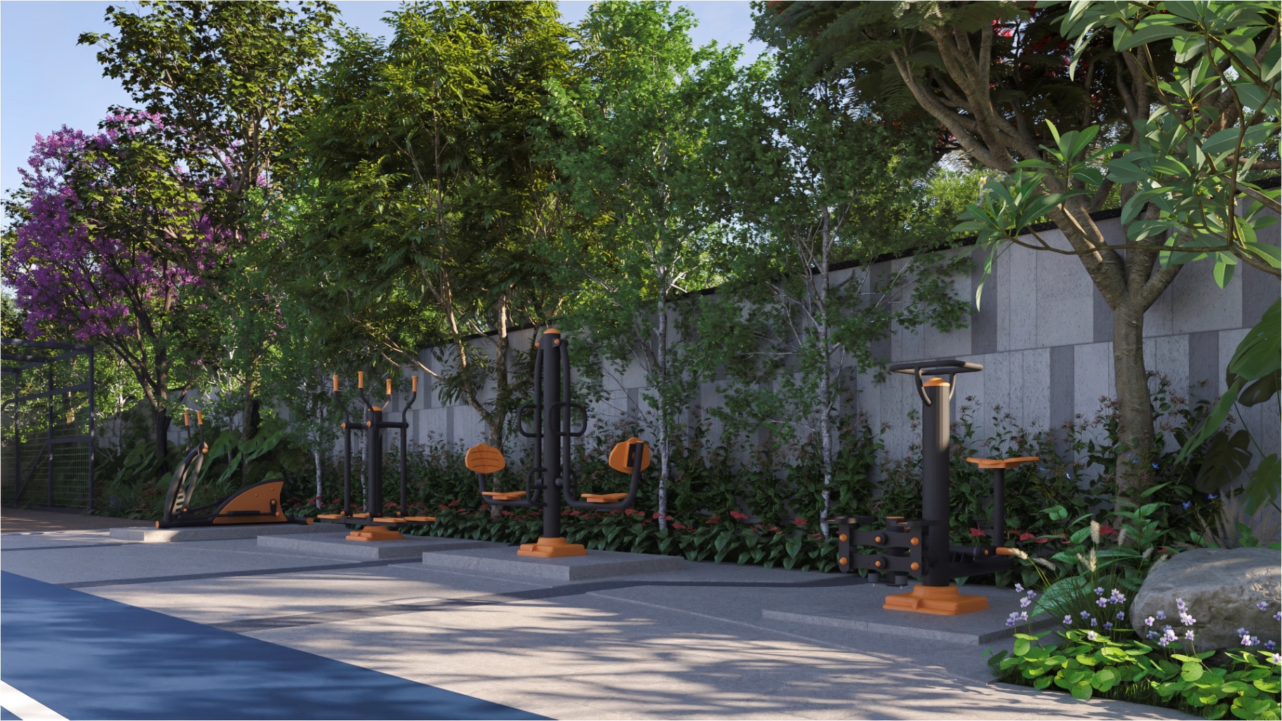 Outdoor Gym at Aspire Aarna